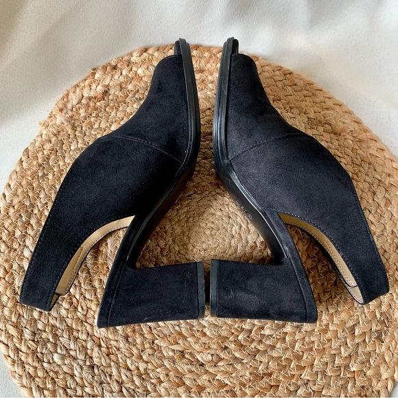 Naturalizer Preston Women's Size 7 Suede Peep Toe Slingback Chunky Block Heel. - Picture 5 of 8